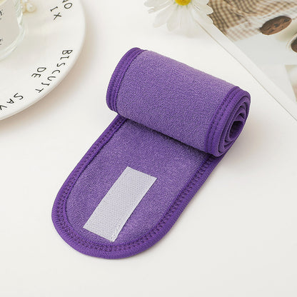Velcro Sports Face Wash Makeup Double-layer Headband