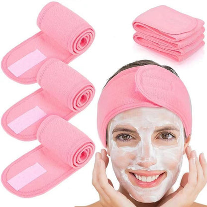 Velcro Sports Face Wash Makeup Double-layer Headband