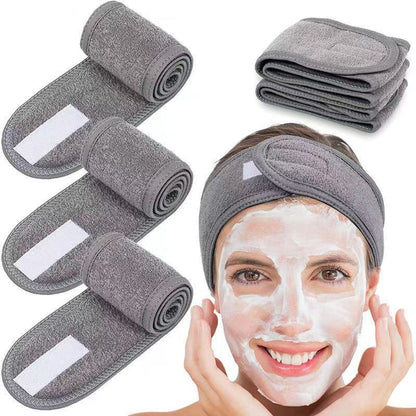Velcro Sports Face Wash Makeup Double-layer Headband