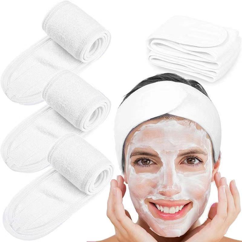 Velcro Sports Face Wash Makeup Double-layer Headband
