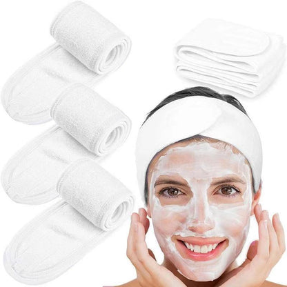 Velcro Sports Face Wash Makeup Double-layer Headband